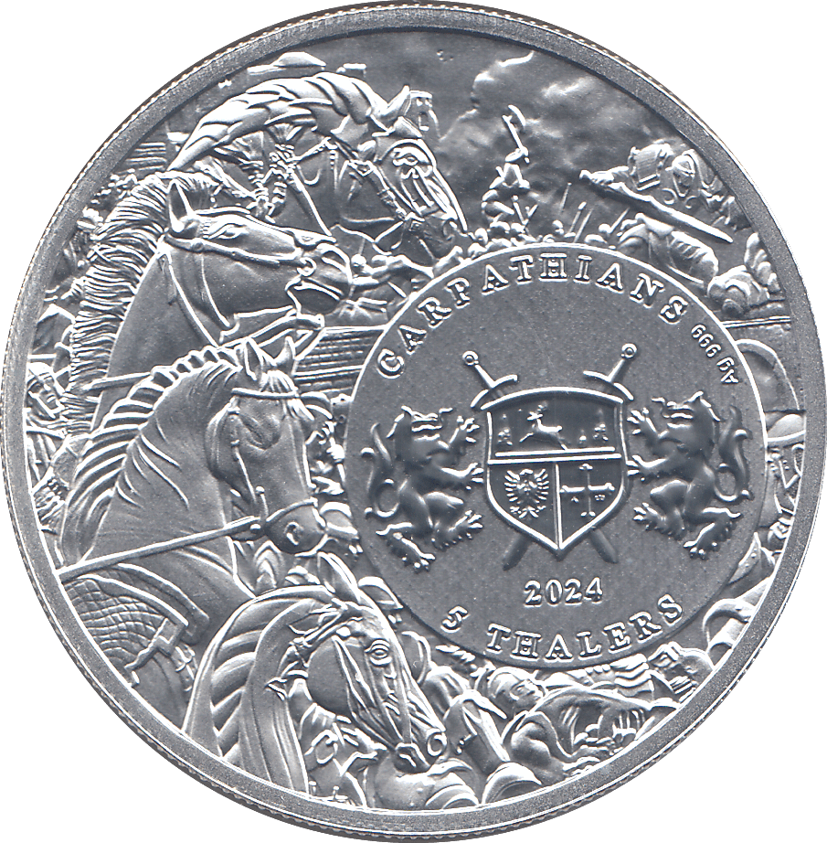 2024 SILVER 1OZ RED HORSE OF THE APOCALYPSE ( BU ) - SILVER WORLD COINS - Cambridgeshire Coins