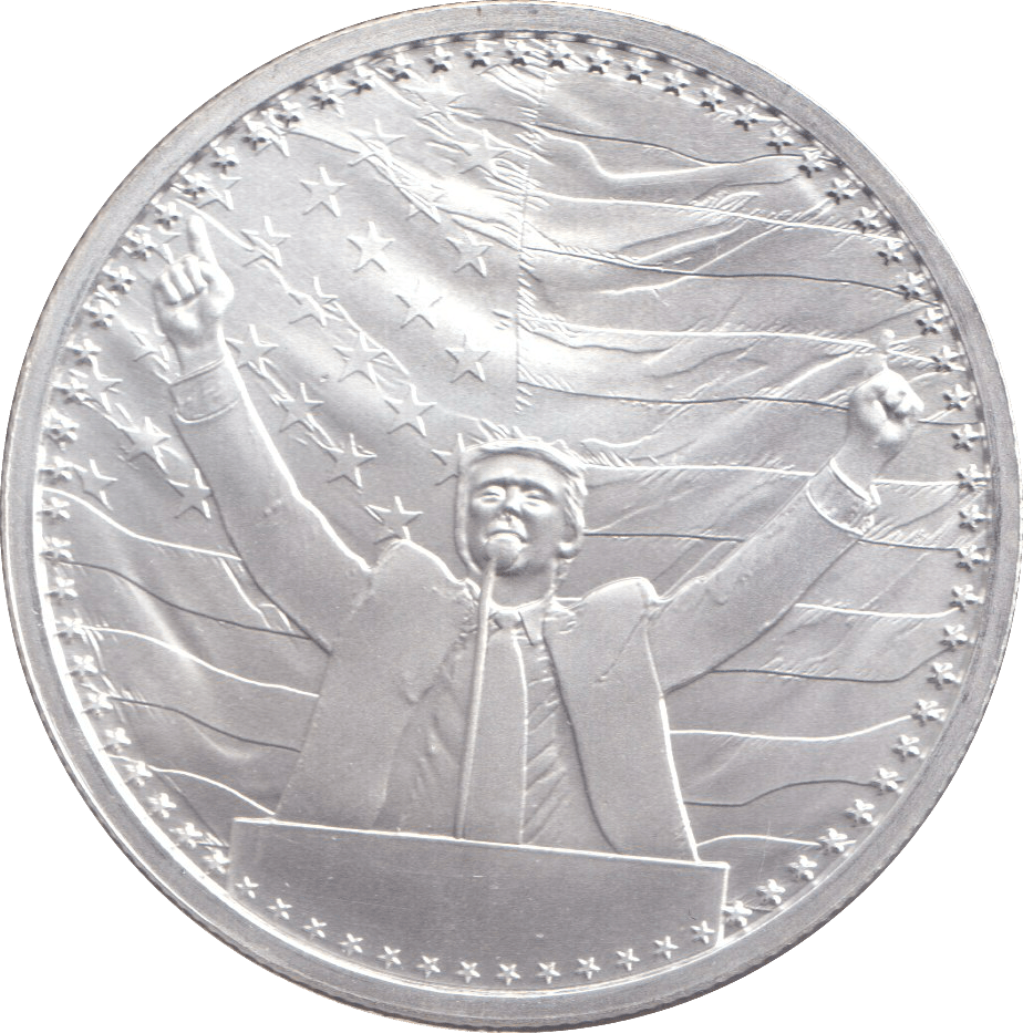 2024 SILVER DONALD TRUMP 47TH PRESIDENT USA - SILVER WORLD COINS - Cambridgeshire Coins