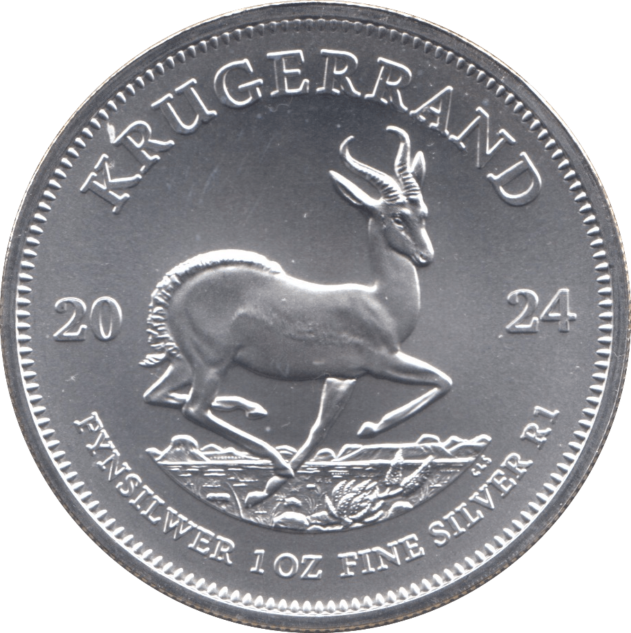 2024 SILVER KRUGERRAND 1OZ SOUTH AFRICA - SILVER WORLD COINS - Cambridgeshire Coins