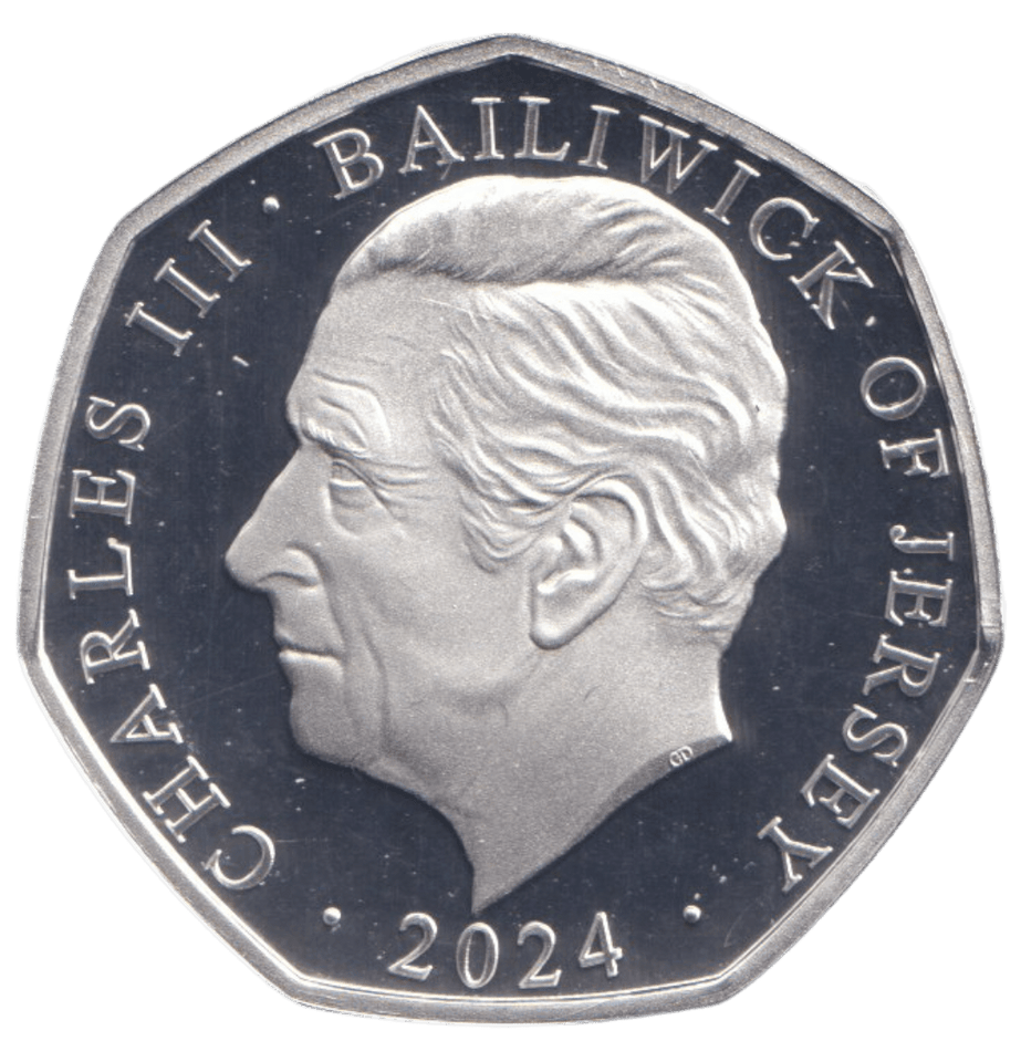 2024 SILVER PROOF 50P BAILIWICK OF GUERNSEY REF - 2 - SILVER WORLD COINS - Cambridgeshire Coins