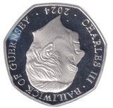2024 SILVER PROOF 50P COLOURED SNOWMAN BAILIWICK OF GUERNSEY - 50P REGIONAL ISSUES - Cambridgeshire Coins