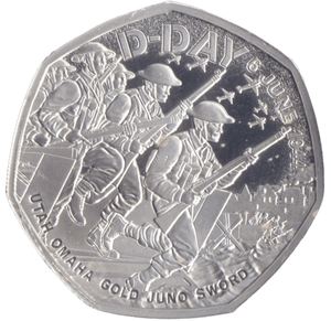 2024 SILVER PROOF 50P D - DAY - 50P Silver Proof - Cambridgeshire Coins