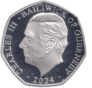 2024 SILVER PROOF 50P SNOWMAN BAILIWICK OF GUERNSEY - 50P REGIONAL ISSUES - Cambridgeshire Coins