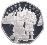 2024 SILVER PROOF 50P SNOWMAN BAILIWICK OF GUERNSEY - 50P REGIONAL ISSUES - Cambridgeshire Coins