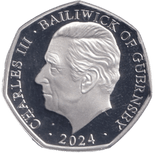 2024 SILVER PROOF 50P SNOWMAN BAILIWICK OF GUERNSEY - 50P REGIONAL ISSUES - Cambridgeshire Coins