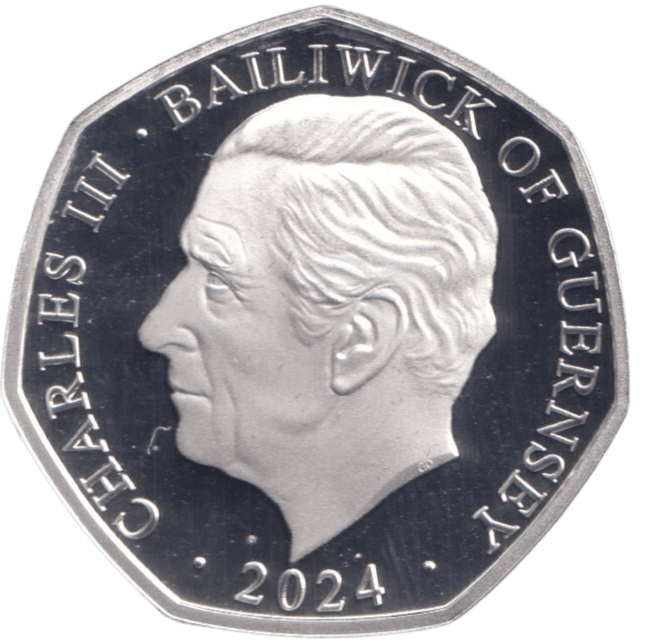 2024 SILVER PROOF 50P SNOWMAN BAILIWICK OF GUERNSEY - 50P REGIONAL ISSUES - Cambridgeshire Coins
