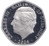 2024 SILVER PROOF 50P SNOWMAN BAILIWICK OF GUERNSEY - 50P REGIONAL ISSUES - Cambridgeshire Coins