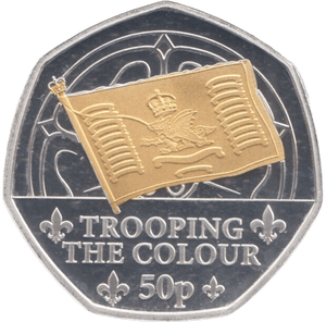 2024 SILVER PROOF 50P TROOPING THE COLOUR - 50P Silver Proof - Cambridgeshire Coins
