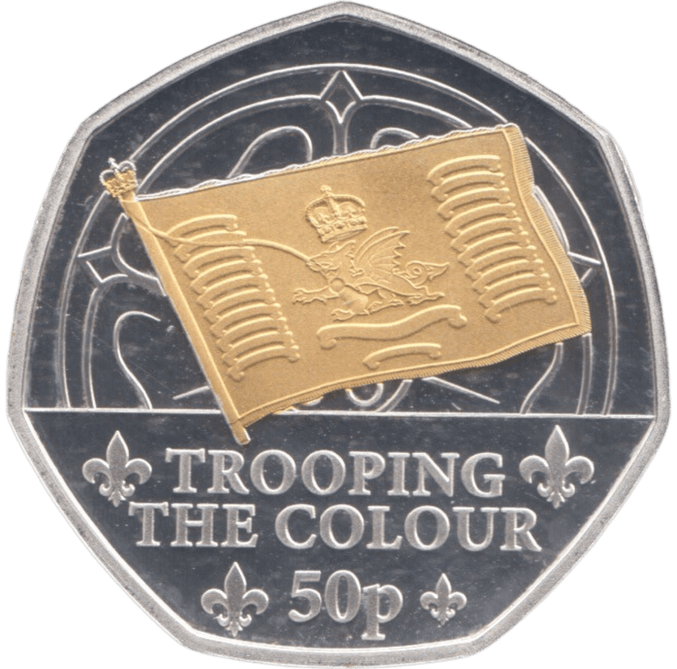 2024 SILVER PROOF 50P TROOPING THE COLOUR - 50P Silver Proof - Cambridgeshire Coins