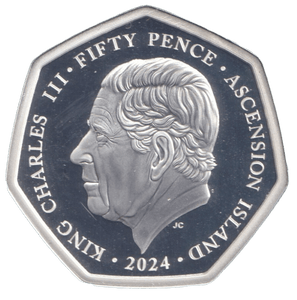 2024 SILVER PROOF ASCENSION ISLANDS D-DAY 80 - SILVER WORLD COINS - Cambridgeshire Coins