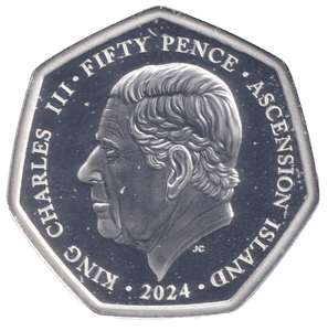 2024 SILVER PROOF ASCENSION ISLANDS GOLD - SILVER WORLD COINS - Cambridgeshire Coins