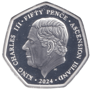 2024 SILVER PROOF ASCENSION ISLANDS OMAHA - SILVER WORLD COINS - Cambridgeshire Coins