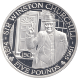 2024 SILVER PROOF FIVE POUND WINSTON CHURCHILL BAILIWICK OF GUERNSEY - SILVER WORLD COINS - Cambridgeshire Coins