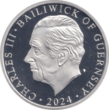 2024 SILVER PROOF FIVE POUND WINSTON CHURCHILL BAILIWICK OF GUERNSEY - SILVER WORLD COINS - Cambridgeshire Coins
