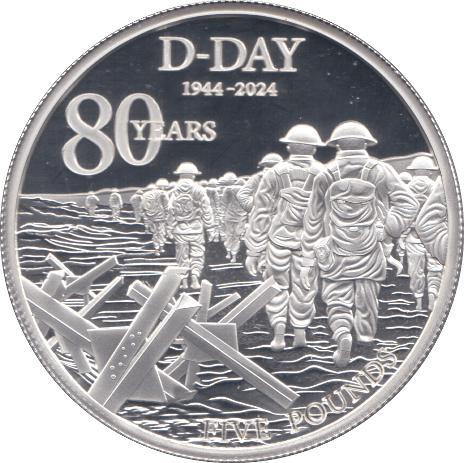 2024 SILVER PROOF FIVE POUNDS ALDERNEY - SILVER WORLD COINS - Cambridgeshire Coins