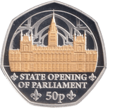 2024 SILVER PROOF STATE OPENING OF PARLIAMENT 50P - 50P REGIONAL ISSUES - Cambridgeshire Coins