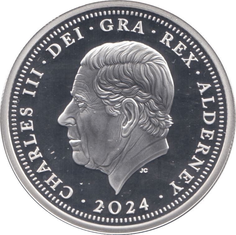 2024 SILVER PROOF TWO POUNDS ALDERNEY - SILVER WORLD COINS - Cambridgeshire Coins