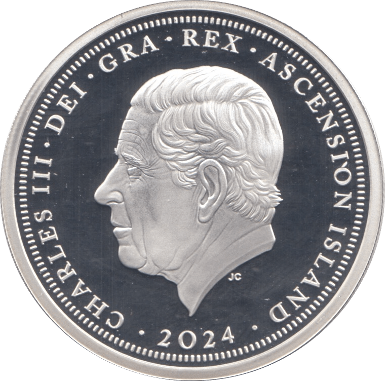 2024 SILVER PROOF TWO POUNDS ASCENSION ISLAND - SILVER WORLD COINS - Cambridgeshire Coins