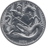 2024 SILVER ST GEORGE & THE DRAGON TWO POUNDS UK - SILVER 1 oz COINS - Cambridgeshire Coins
