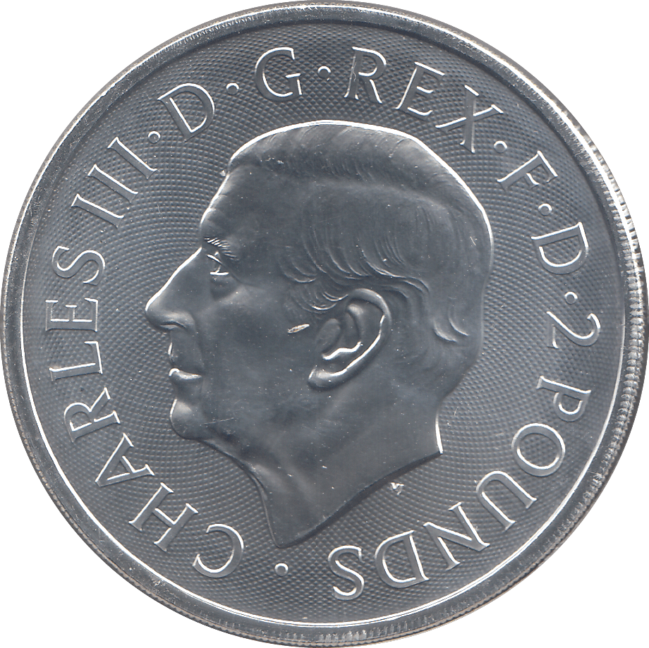 2024 SILVER TWO POUNDS BEOWULF & GRENDEL ( BU ) - SILVER WORLD COINS - Cambridgeshire Coins