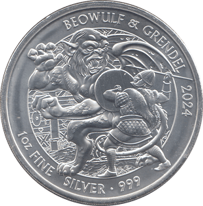 2024 SILVER TWO POUNDS BEOWULF & GRENDEL ( BU ) - SILVER WORLD COINS - Cambridgeshire Coins