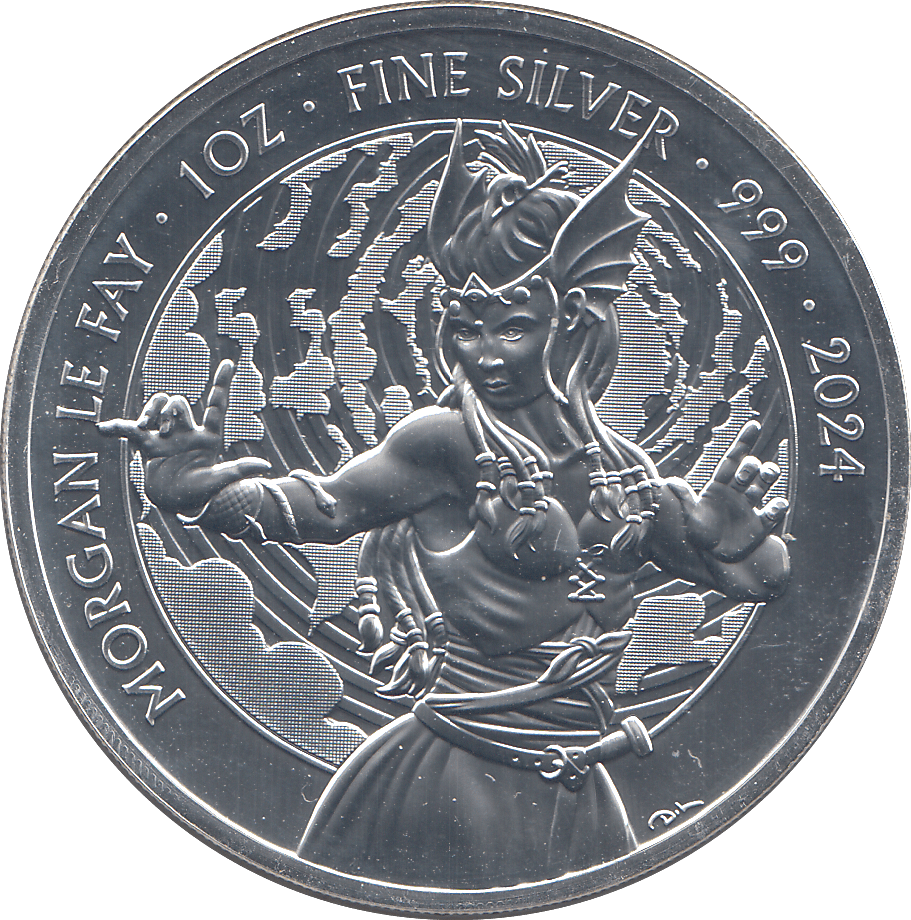 2024 SILVER TWO POUNDS MORGAN LE FAY ( BU ) - SILVER WORLD COINS - Cambridgeshire Coins