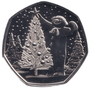 2024 SNOWMAN 50P ( BU ) - 50p PROOF - Cambridgeshire Coins