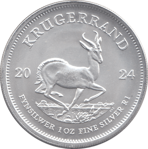 2024 SOUTH AFRICA SILVER KRUGERRAND 1oz FINE SILVER - Silver Proof - Cambridgeshire Coins