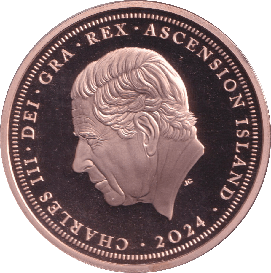 2024 ST GEORGE AND THE DRAGON FIVE POUNDS ASCENSION ISLANDS - WORLD COINS - Cambridgeshire Coins