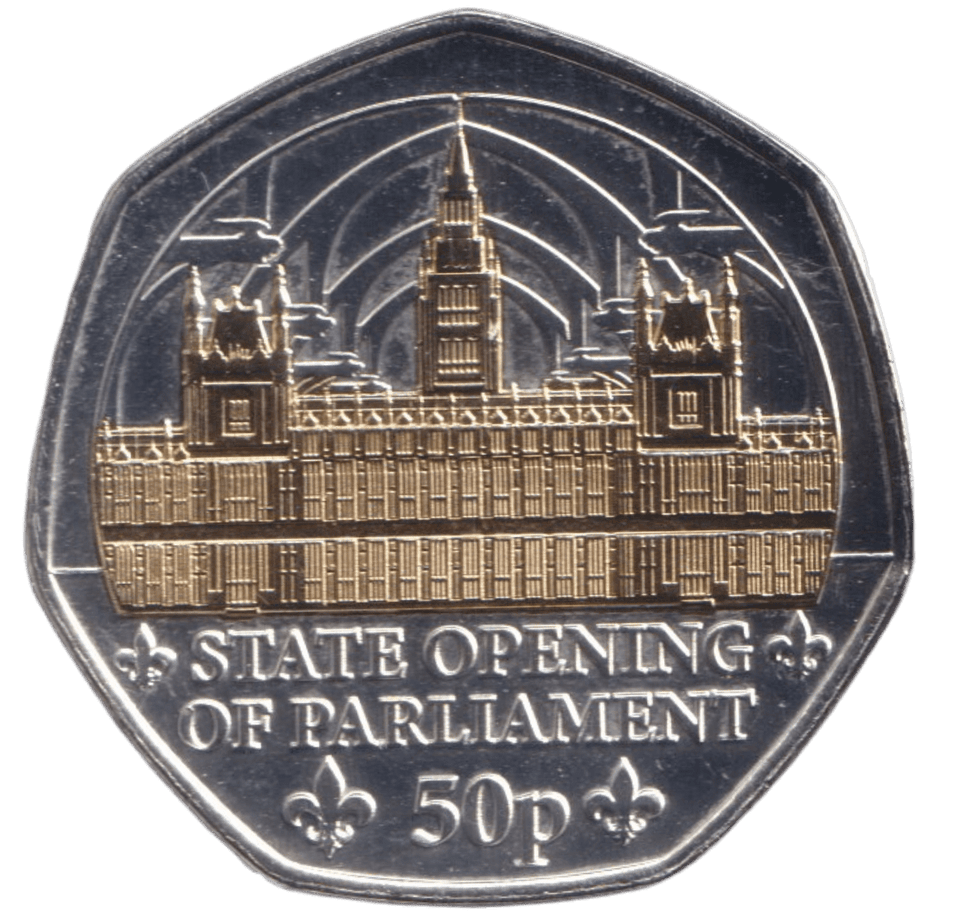 2024 STATE OPENING OF PARLIAMENT 50P ISLE OF MAN - 50P REGIONAL ISSUES - Cambridgeshire Coins