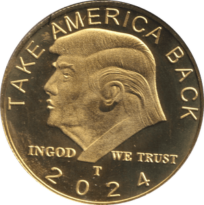 2024 TAKE AMERICA BACK DONAL TRUMP MEDALLION - MEDALS & MEDALLIONS - Cambridgeshire Coins