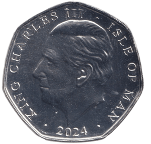 2024 THE CORONATION 50P ISLE OF MAN - 50P REGIONAL ISSUES - Cambridgeshire Coins