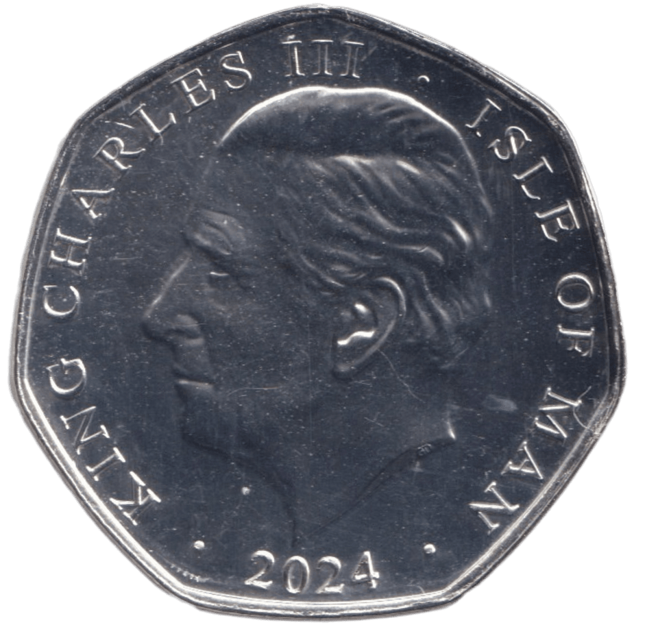 2024 THE CORONATION 50P ISLE OF MAN - 50P REGIONAL ISSUES - Cambridgeshire Coins