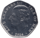 2024 THE CORONATION 50P ISLE OF MAN - 50P REGIONAL ISSUES - Cambridgeshire Coins