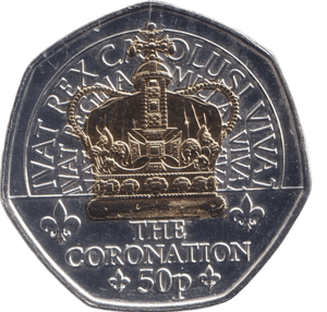 2024 THE CORONATION 50P ISLE OF MAN - 50P REGIONAL ISSUES - Cambridgeshire Coins