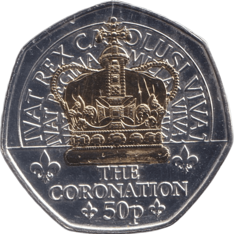 2024 THE CORONATION 50P ISLE OF MAN - 50P REGIONAL ISSUES - Cambridgeshire Coins