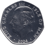 2024 THE GERTER SERVICE 50P ISLE OF MAN - 50P REGIONAL ISSUES - Cambridgeshire Coins