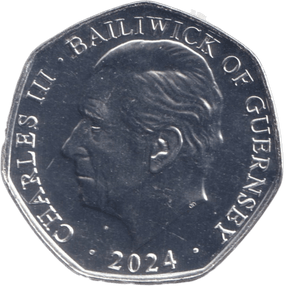 2024 THE GOLD STATE COACH 50P ISLE OF MAN - 50P REGIONAL ISSUES - Cambridgeshire Coins