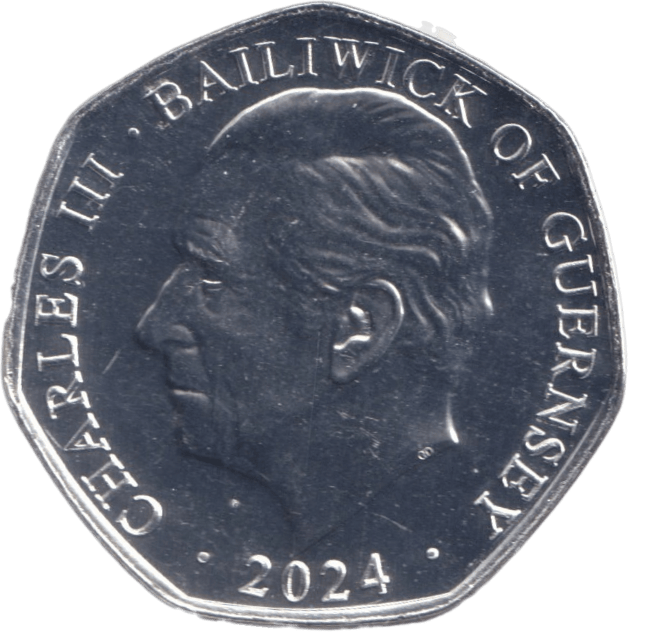2024 THE GOLD STATE COACH 50P ISLE OF MAN - 50P REGIONAL ISSUES - Cambridgeshire Coins