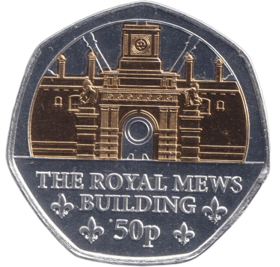 2024 THE ROYAL MEWS BUILDING 50P ISLE OF MAN - 50P REGIONAL ISSUES - Cambridgeshire Coins