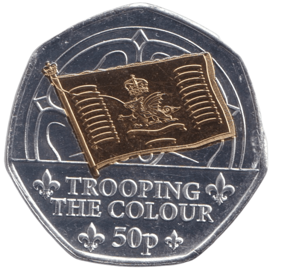 2024 TROOPING THE COLOUR 50P ISLE OF MAN - 50P REGIONAL ISSUES - Cambridgeshire Coins