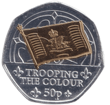 2024 TROOPING THE COLOUR 50P ISLE OF MAN - 50P REGIONAL ISSUES - Cambridgeshire Coins