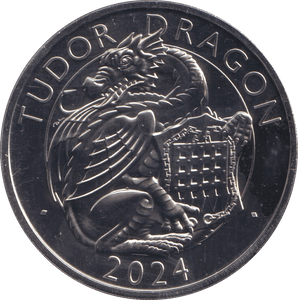 2024 TUDOR DRAGON FIVE POUNDS ( BU ) - SILVER PROOF - Cambridgeshire Coins