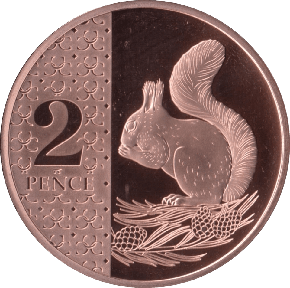 2024 TWO PENCE PROOF SQUIRELL KING CHARLES III - 2P PROOF - Cambridgeshire Coins