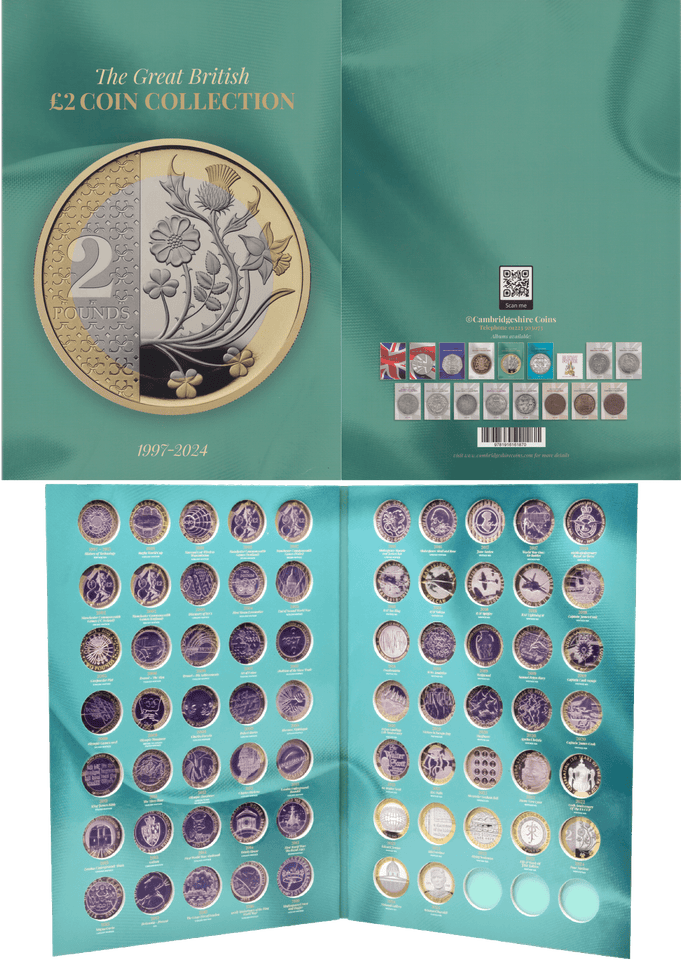 2024 UK £2 COIN HUNT ALBUM - Coin Album - Cambridgeshire Coins