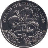 2024 YEAR OF THE DRAGON FIVE POUNDS ( BU ) - SILVER PROOF - Cambridgeshire Coins