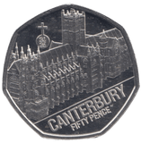 2025 50 PENCE CANTERBURY PROOF - 50p PROOF - Cambridgeshire Coins