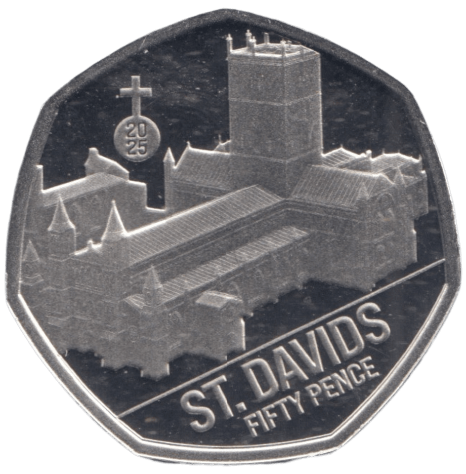 2025 50 PENCE ST DAVIDS PROOF - 50p PROOF - Cambridgeshire Coins