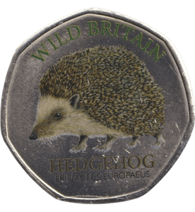 2025 50P SHAPED COINS WILD BRITAIN HEDGEHOG - 50P SHAPED COIN - Cambridgeshire Coins