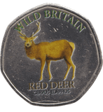 2025 50P SHAPED COINS WILD BRITAIN RED DEER - 50P SHAPED COIN - Cambridgeshire Coins